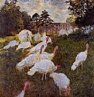 Turkeys by Claude Monet